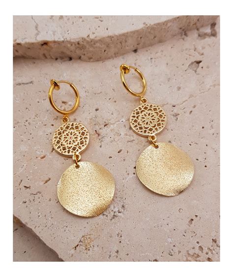 Boucles d'oreilles pendantes clip 